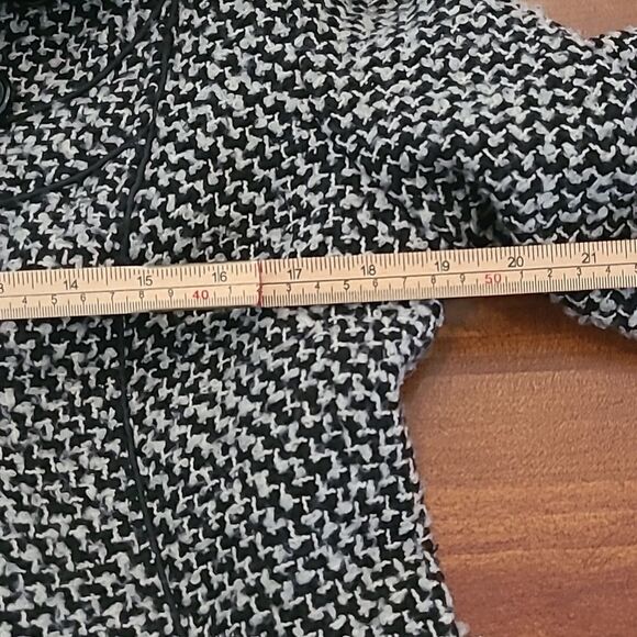 J2 by jou jou wool blend jacket black and gray tweed coat size L womens - Picture 8 of 10